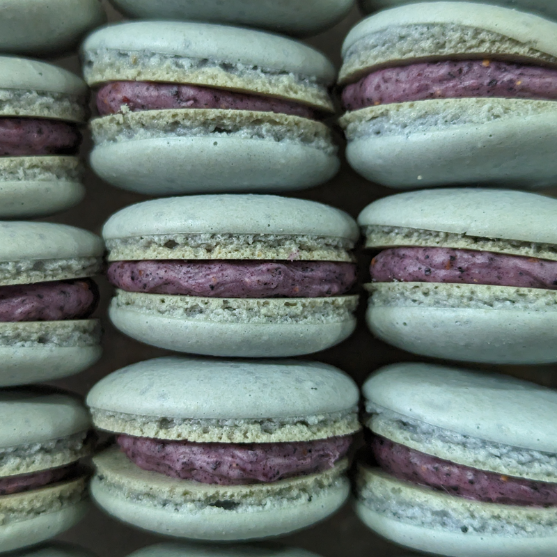 Blueberry Macaron