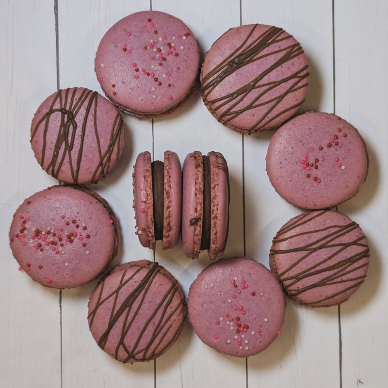 Chocolate Raspberry Macaron