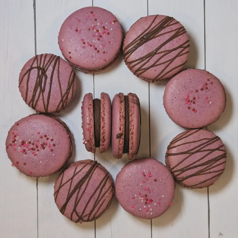 Chocolate Raspberry Macaron
