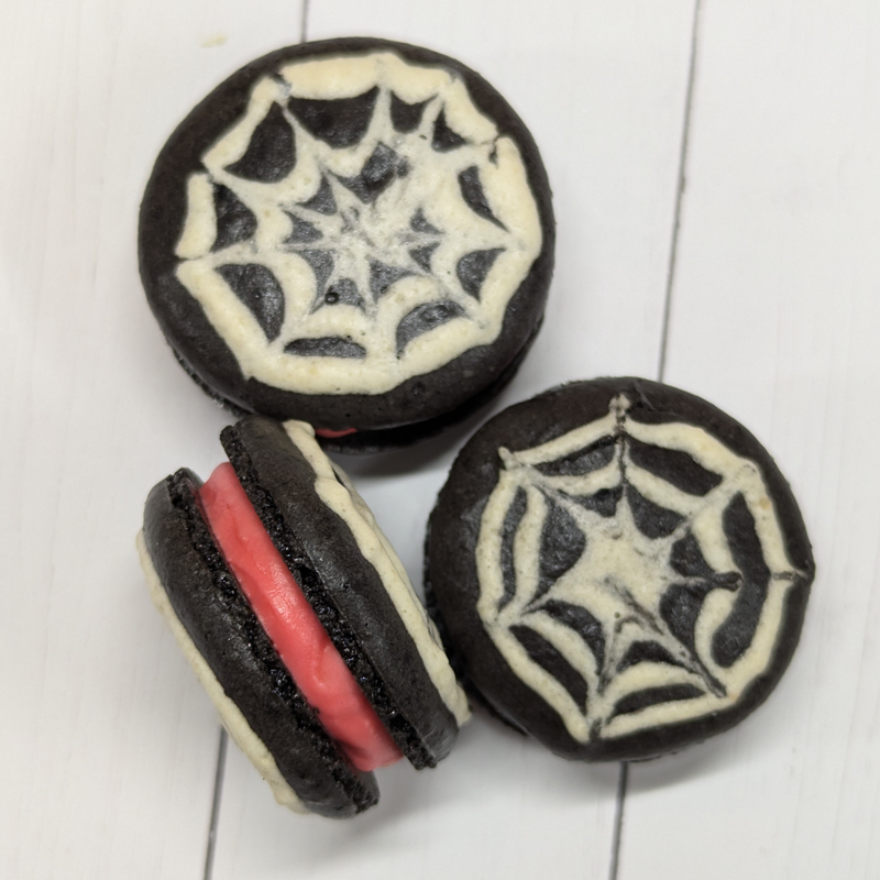 Haunted Chocolate Macaron