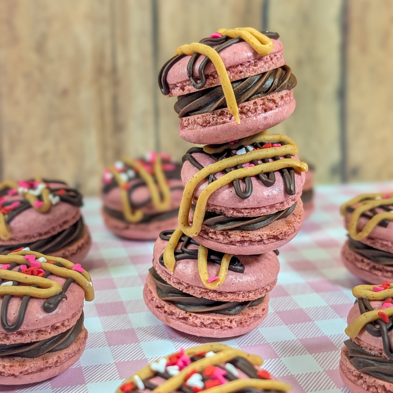 Peanut Butter Chocolate Macaron