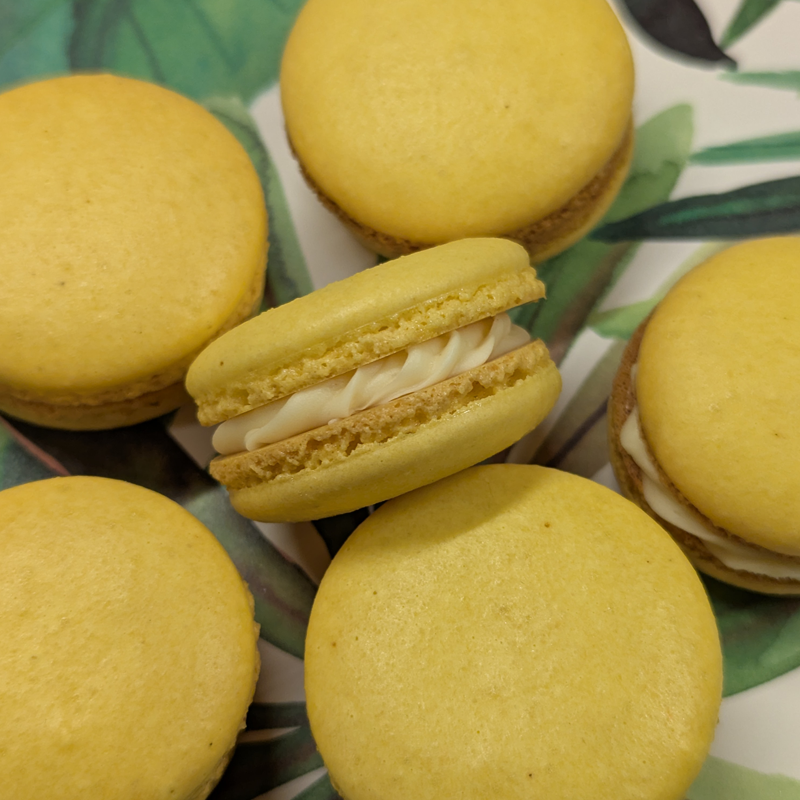 Pineapple Coconut Macaron