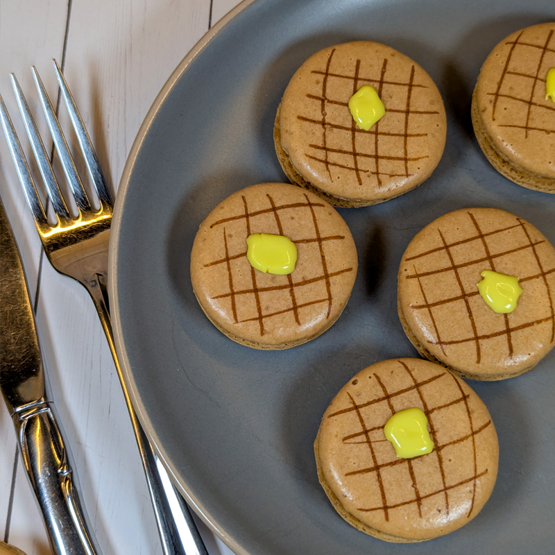 Whipped Maple Waffle Macaron